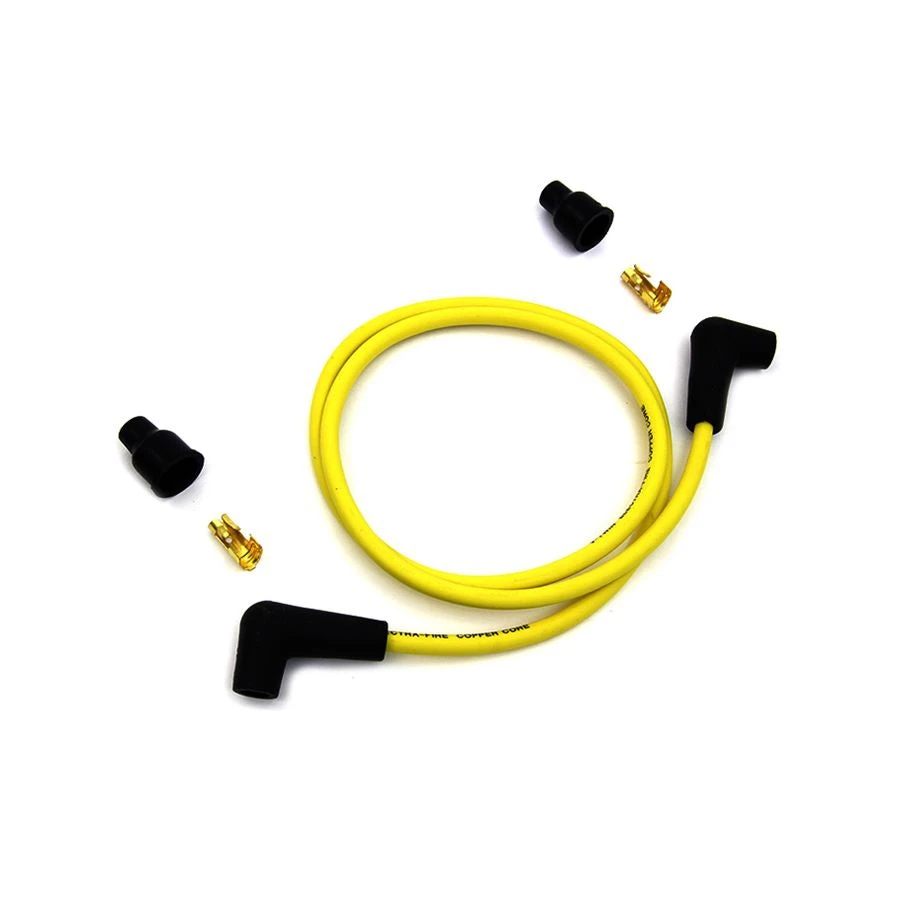 Yellow 7mm Universal Spark Plug Wire Kit - Black Ends 4 Yellow 7mm Universal Spark Plug Wire Kit - Black Ends - Image 2