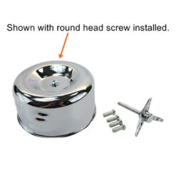 TC Bros. Chrome Louvered Air Cleaner Kit For Harley-Davidson CV And EFI -Maxima Store 109 0115a.2