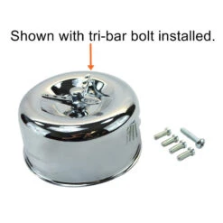 TC Bros. Chrome Louvered Air Cleaner Kit For Harley-Davidson CV And EFI -Maxima Store 109 0115b 1 1