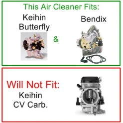 TC Bros. Air Cleaner For Harley-Davidson Bendix, Zenith, And Keihin Butterfly Carburetors -Maxima Store 109 0154 1