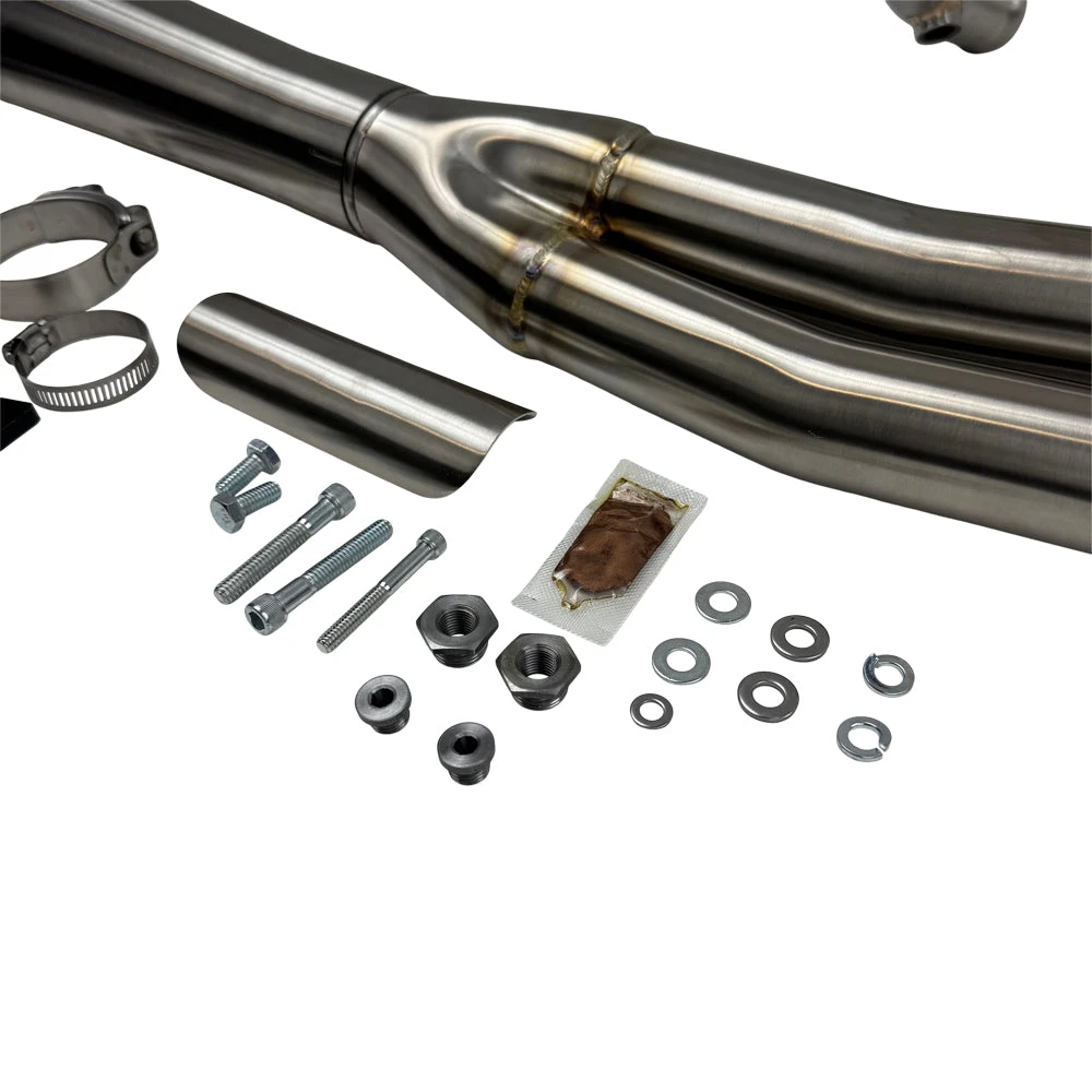 Road Rage III Stepped 2-into-1 Stainless Exhaust 1991-17 FXD Dyna (91-17 W/mids)(07-17 W/forwards) 6 Road Rage III Stepped 2-into-1 Stainless Exhaust 1991-17 FXD Dyna (91-17 W/mids)(07-17 W/forwards) - Image 4