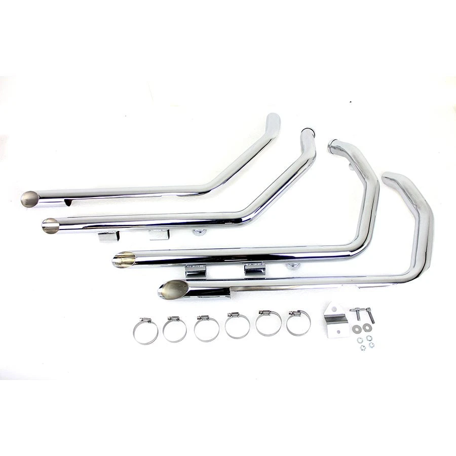 MCM Sportster Drag Pipe Set W/Heat Shields - 2004-2013 Models 4 MCM Sportster Drag Pipe Set W/Heat Shields - 2004-2013 Models - Image 2