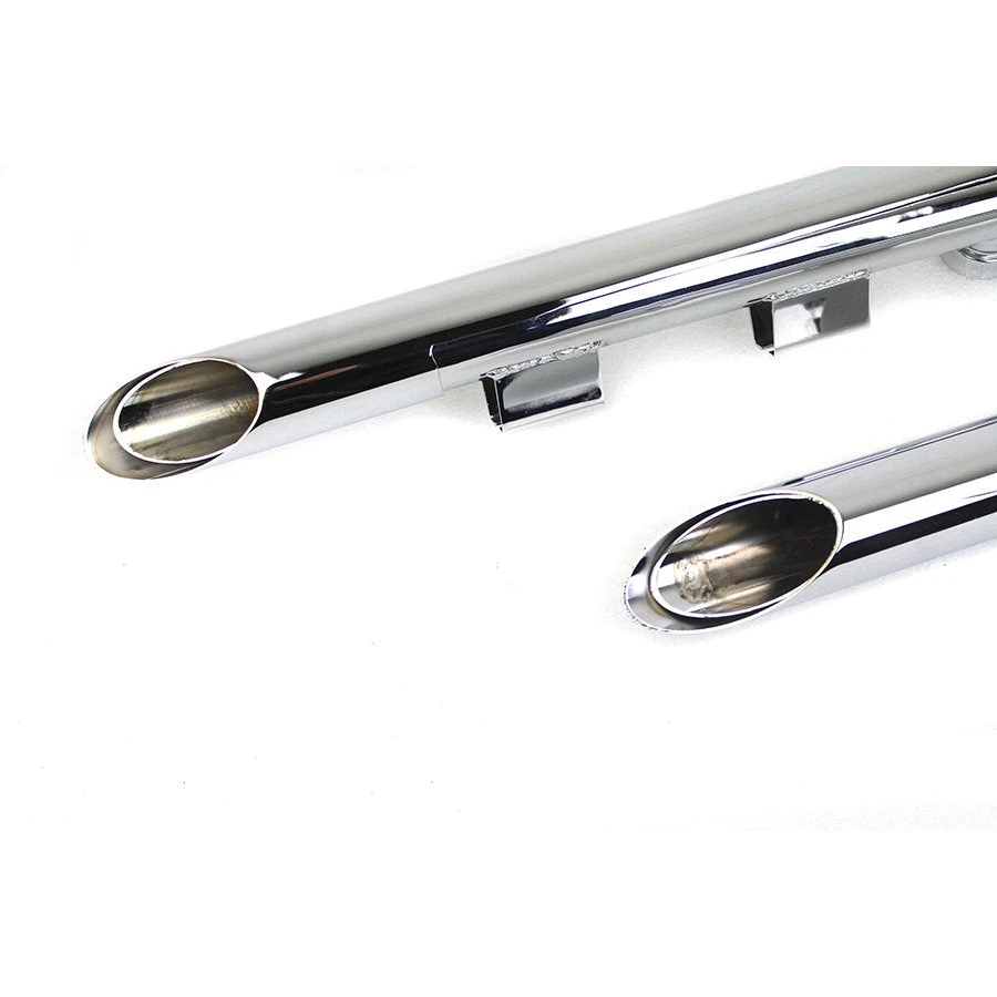 MCM Sportster Drag Pipe Set W/Heat Shields - 2004-2013 Models 6 MCM Sportster Drag Pipe Set W/Heat Shields - 2004-2013 Models - Image 4