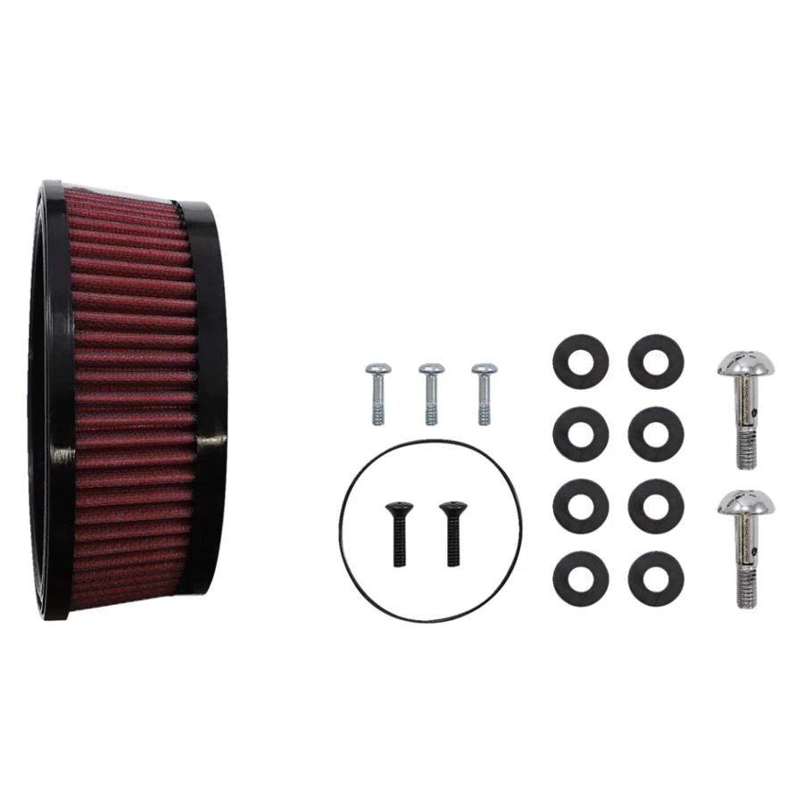S&S Stealth Air Stinger Air Cleaner Teardrop Kit For 2017-2024 Harley M8 - Gloss Black 7 S&S Stealth Air Stinger Air Cleaner Teardrop Kit For 2017-2024 Harley M8 - Gloss Black - Image 5
