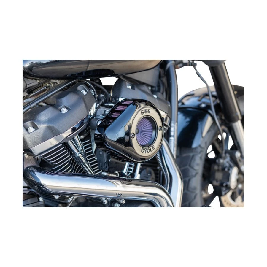 S&S Stealth Air Stinger Air Cleaner Teardrop Kit For 2017-2024 Harley M8 - Gloss Black 4 S&S Stealth Air Stinger Air Cleaner Teardrop Kit For 2017-2024 Harley M8 - Gloss Black - Image 2