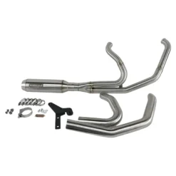 Bassani 2 Into1 Stainless Exhaust "Super Bike" Muffler 2018-2024 Lowrider ST & M8 Sport Glide -Maxima Store 109 0377a