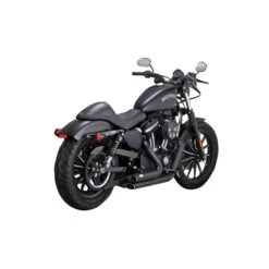 Shortshots Staggered Exhaust System 2014-2021 Sportster - Black -Maxima Store 109 0399
