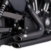Shortshots Staggered Exhaust System 2014-2021 Sportster - Black -Maxima Store 109 0399 2