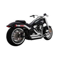 Shortshots Staggered Exhaust System M8 Softail - Chrome -Maxima Store 109 0400