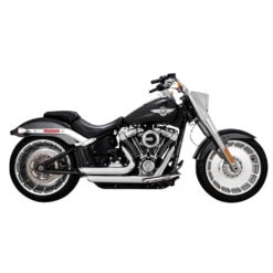 Shortshots Staggered Exhaust System M8 Softail - Chrome -Maxima Store 109 0400 2