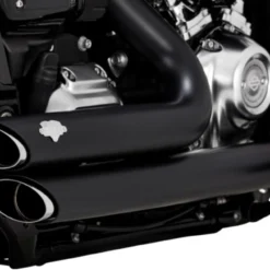 Shortshots Staggered Exhaust System M8 Softail - Black
