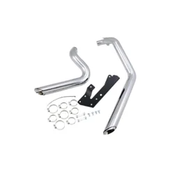 Shortshots Staggered Exhaust System - 04-2013 Sportster Chrome