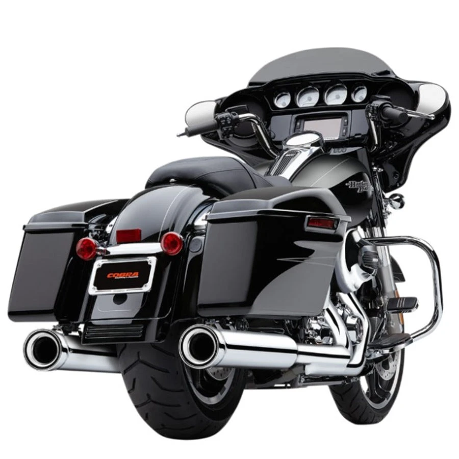 COBRA Neighbor Hater Slip On Mufflers - Chrome For '95-'16 Bagger 4 COBRA Neighbor Hater Slip On Mufflers - Chrome For '95-'16 Bagger - Image 2