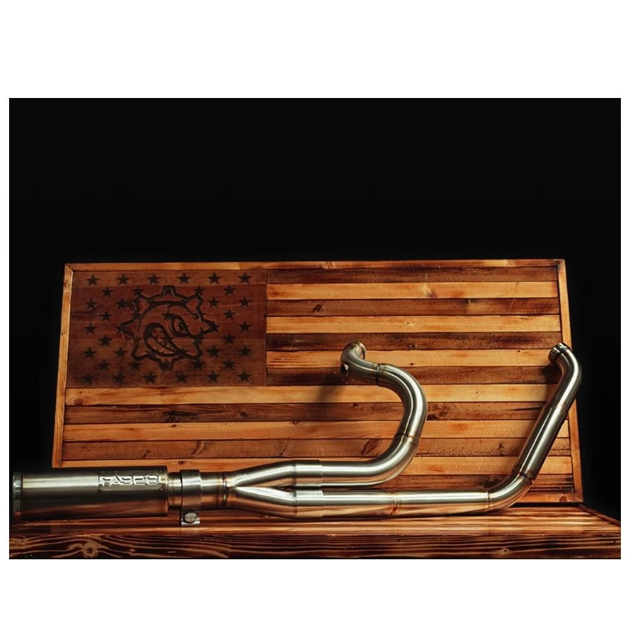 Fab 28 Stainless Exhaust With Canister Muffler For Harley '17+ M8 Touring 3 Fab 28 Stainless Exhaust With Canister Muffler For Harley '17+ M8 Touring