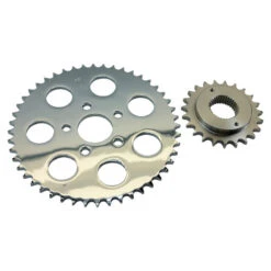 Belt To Chain Conversion Kit Fits 1995 - 1999 XL Sportster Models (Chrome Sprocket)
