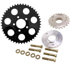Belt To Chain Conversion Kit Fits 2004-up XL Sportster Models (Black Sprocket)
