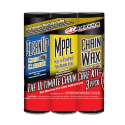 Maxima Chain Wax/Care Kit - 3 Pack Aerosol