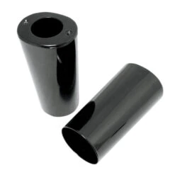 Fork Slider Covers - Gloss Black - Smooth - Stock Length - Replacement OEM Number 45964-86.