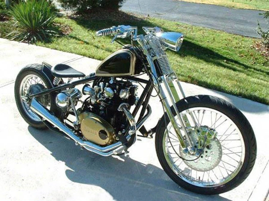 Chrome Springer Kit For Yamaha XS650 Stock Length 5 Chrome Springer Kit For Yamaha XS650 Stock Length - Image 3