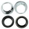 39mm Chrome Fork Boots And Seals For Sportster Models -Maxima Store 113 0064a