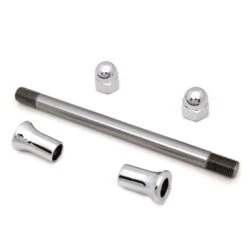 Chrome Front Acorn Style Axle Kit - 9" Long - 5/8" Diameter