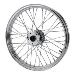Chrome Front 40 Spoke Wheel 19" X 2.15" (fits Harley FX, Sportster 1984-1999) Billet Hub 8 Chrome Front 40 Spoke Wheel 19" X 2.15" (fits Harley FX, Sportster 1984-1999) Billet Hub -Maxima Store 115 0050c