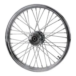 Chrome Front 40 Spoke Wheel 21 "x 2.15" (fits Harley FXD 2000-03,Sportster 2000-07) Billet Hub
