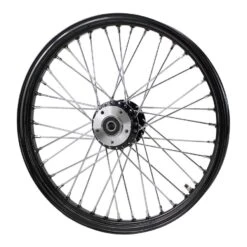 Black Front 40 Spoke Wheel 21 "x 2.15" (fits Harley FXD 2000-03,Sportster 2000-07) Billet Hub