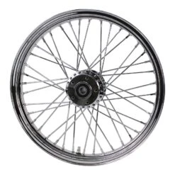 Chrome Front 40 Spoke Wheel 19 "x 2.15" (fits Harley FXD 2000-03,Sportster 2000-07) Billet Hub