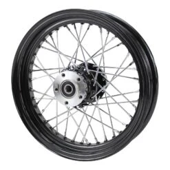 Black Rear 40 Spoke Wheel 16"x3" (fits Harley FLT 00-01, FXST 00-07, Dyna 00-05, Sportster 00-04)