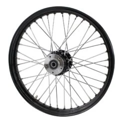 Black Front 40 Spoke Wheel 21"x2.15" (fits Harley Softail 2000-2006, Dyna FXDWG 2000-2005)