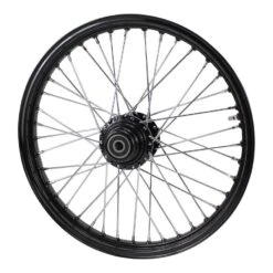 Black Front 40 Spoke Wheel 21"x2.15" (fits Harley Softail 2000-2006, Dyna FXDWG 2000-2005) 8 Black Front 40 Spoke Wheel 21"x2.15" (fits Harley Softail 2000-2006, Dyna FXDWG 2000-2005) -Maxima Store 115 0064c