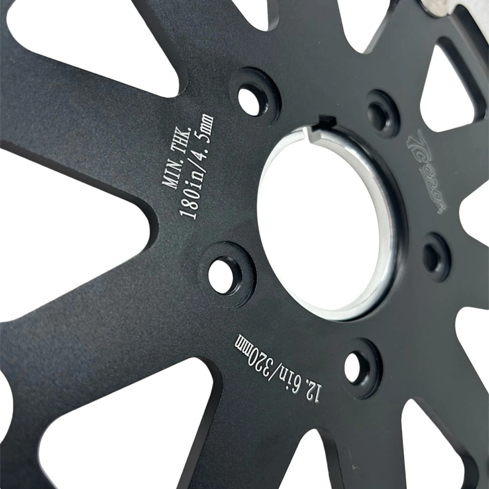 TC Bros. 12.6in Oversized Front Floating Brake Rotor Fits 84-up Harley Models 5 TC Bros. 12.6in Oversized Front Floating Brake Rotor Fits 84-up Harley Models - Image 3