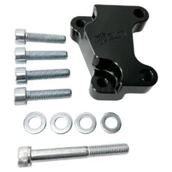 TC Bros. 12.6in Black Front Brake Bracket 2008-Up Harley OEM LH Caliper