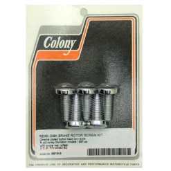Colony #9818-5 Disc Rear Brake Rotor Torx Bolt Set Chrome 97-up