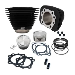 883 To 1200cc Conversion Kit For 1986-2019 HD Sportster Models - Wrinkle Black Finish