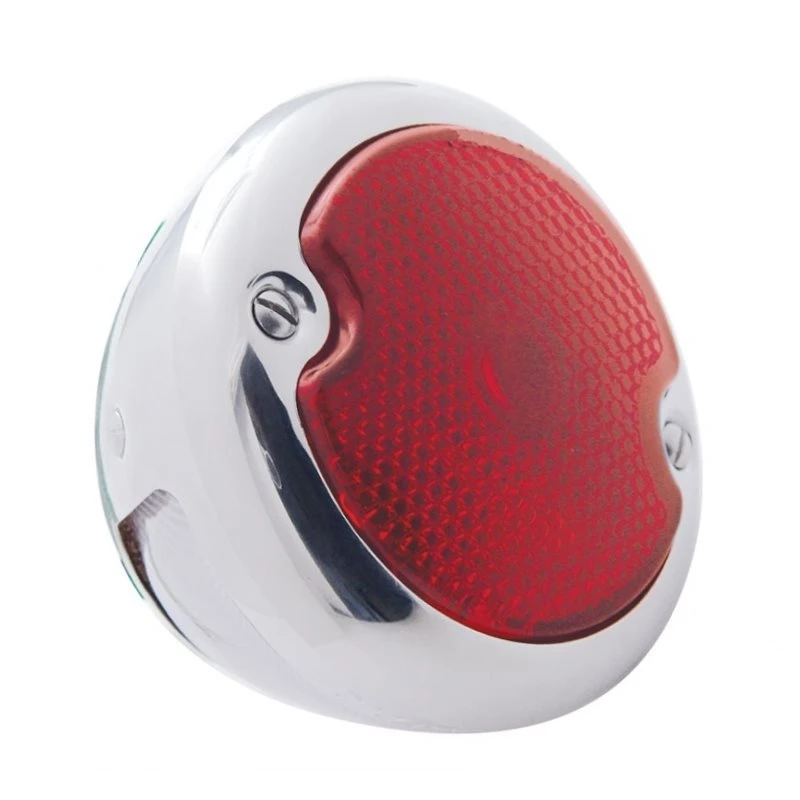 33 Ford Replica Tail Light Polished Stainless Steel 3 33 Ford Replica Tail Light Polished Stainless Steel