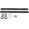 Black DLC Coated Fork Tubes "+2" Length" 39mm For Sportster/ Dyna Narrow Glide -Maxima Store 39mm black