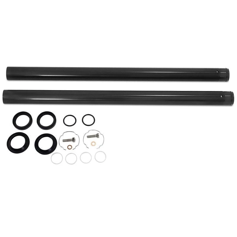 Black DLC Coated Fork Tubes "Stock Length" 39mm For Sportster/ Dyna Narrow Glide 3 Black DLC Coated Fork Tubes "Stock Length" 39mm For Sportster/ Dyna Narrow Glide