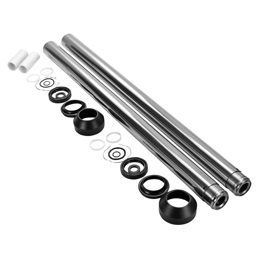 Extended Fork Tube Kit Chrome +2" Length 41mm For FXST/ FXDWG Dyna Wide Glide 3 Extended Fork Tube Kit Chrome +2" Length 41mm For FXST/ FXDWG Dyna Wide Glide