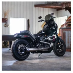 50 State Legal SUPERSTREET 2-1 For STANDARD CHASSIS M8 SOFTAIL® MODELS Stainless Steel -Maxima Store 550 0996B 2