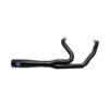 S&S Cycle Diamondback 2-1 Exhaust System, Guardian Black With Black Endcap For 2017-'24 M8 Touring M -Maxima Store 550 1028