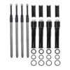 Quickee Pushrods With Gloss Black Covers For 2017-up M8 Models -Maxima Store 930 0137 3