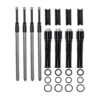 Quickee Pushrods With Gloss Black Covers For 1999-2017 Bt Models, Except 2017 Touring -Maxima Store 930 0143 3