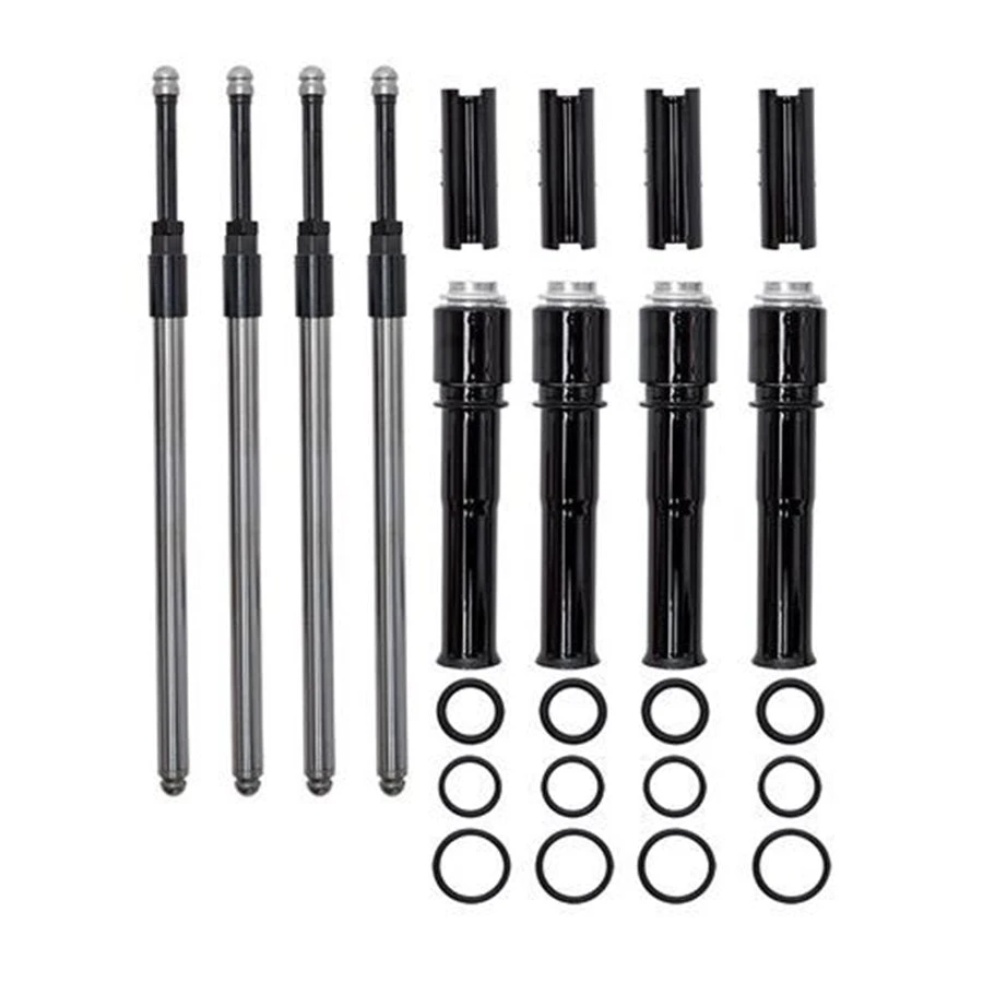 Quickee Pushrods With Gloss Black Covers For 1999-2017 Bt Models, Except 2017 Touring 3 Quickee Pushrods With Gloss Black Covers For 1999-2017 Bt Models, Except 2017 Touring
