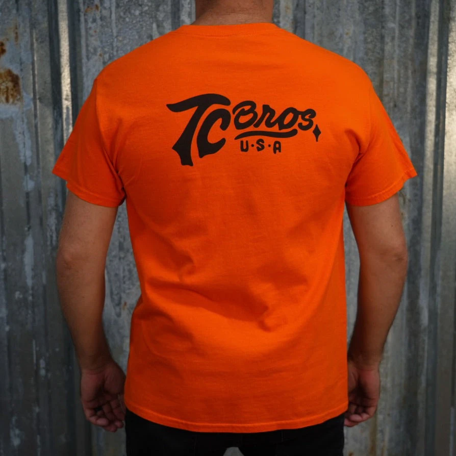 Script - Orange Tee (Front/Back Print) 5 Script - Orange Tee (Front/Back Print) - Image 3