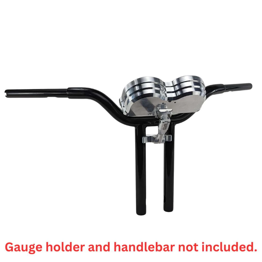 TC Bros. Pro Series Gauge Relocation Bracket For 1-1/4 Risers And T-Bars - Black 6 TC Bros. Pro Series Gauge Relocation Bracket For 1-1/4 Risers And T-Bars - Black - Image 4