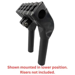 Gauge Relocation Bracket For TC Bros. Pro Series 1-1/8" Modular Risers - Black 15 Gauge Relocation Bracket For TC Bros. Pro Series 1-1/8" Modular Risers - Black -Maxima Store Shownmountedinlowerposition.Risersnotincluded. c3828fce ffe1 47fb 9cfb f4319c82f056