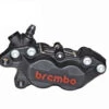 Brembo P4 Axial Brake Caliper Left Side Black 4 Piston (red Lettering). -Maxima Store blackleft 607da2c3 badf 41fd bf9d 1304445c079c