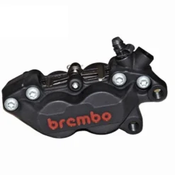 Brembo P4 Axial Brake Caliper Right Side Black 4 Piston (red Lettering).